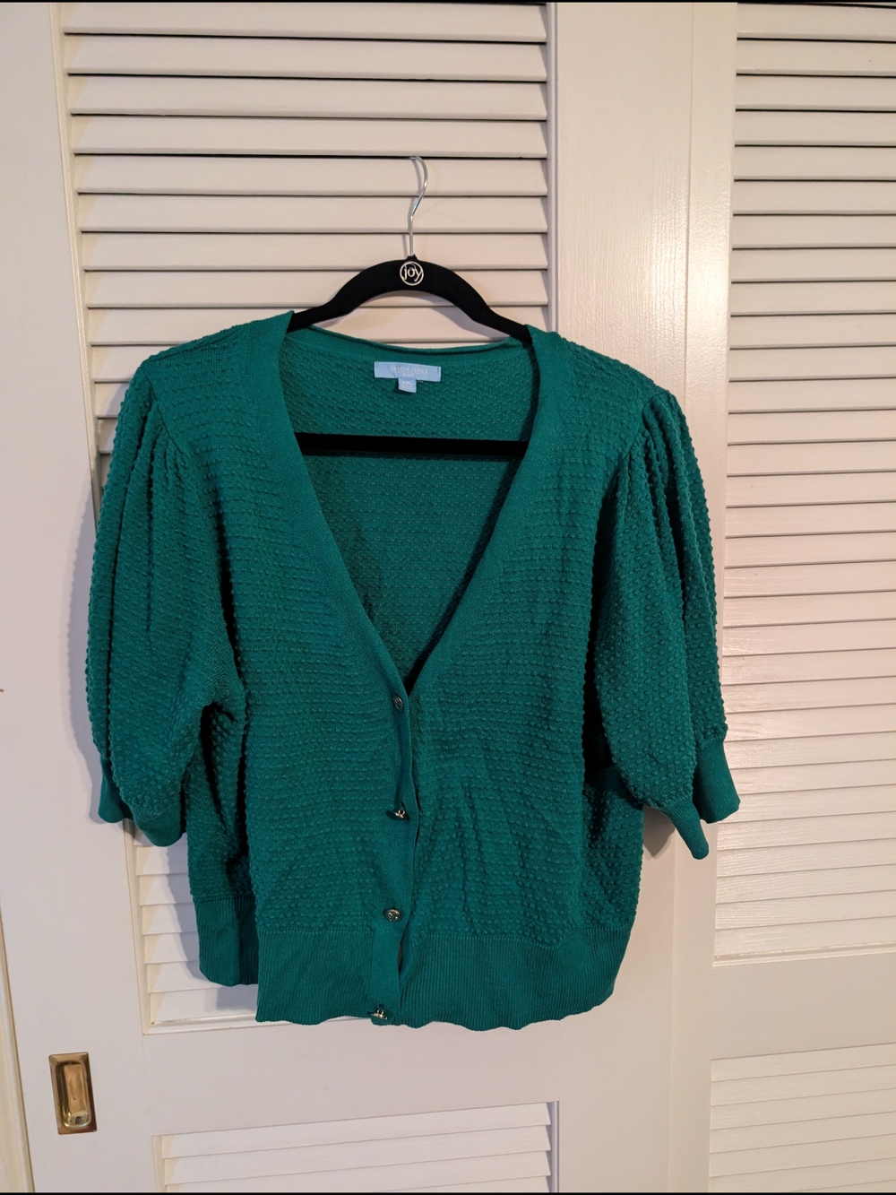 Draper James Emerald Green Knit Top